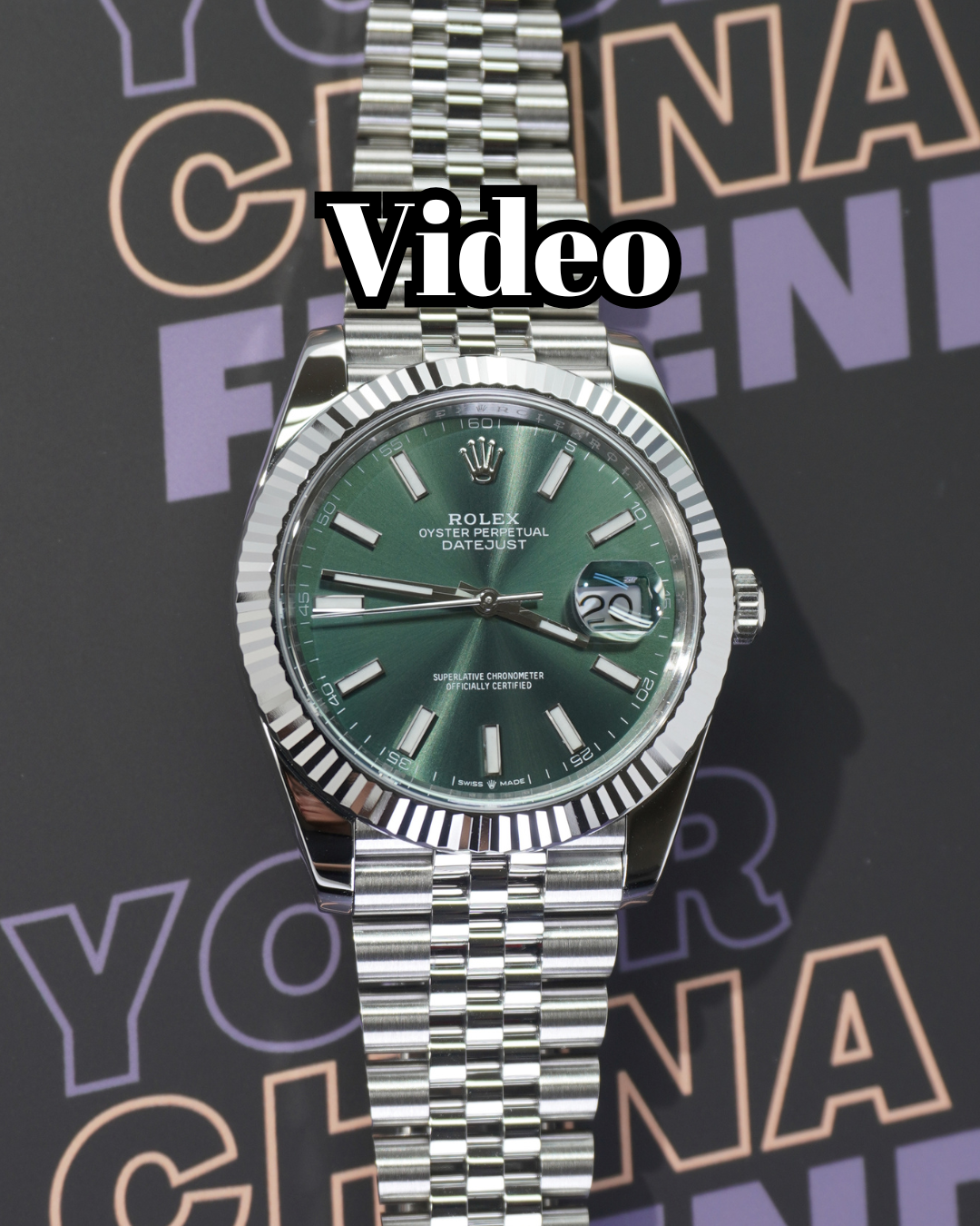 Datejust Mint Green 41mm video