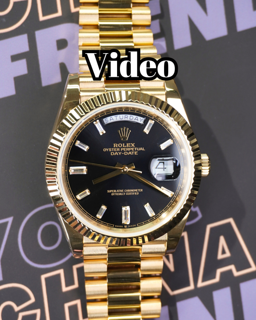 DayDate Yellow Gold Black Diamond 40mm video